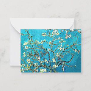 Van Gogh - Zweige mit Almond-Blüten Mitteilungskarte