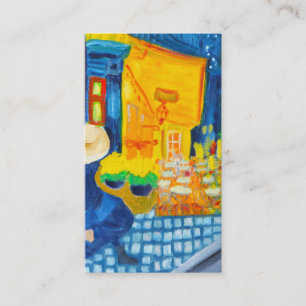 Van- Goghcafé-Terrasse an der NachtVisitenkarte Visitenkarte
