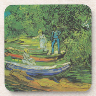 Van- Goghnatur-Boat See-Schicksal Getränkeuntersetzer