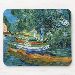 Van- GoghRuderboote auf den Banken des Oises Mousepad