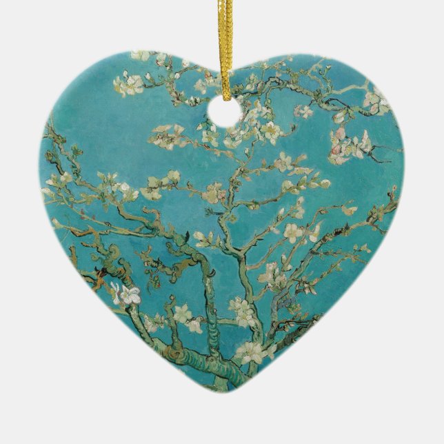 Van Goghs Almond Blossom Keramik Ornament (Vorne)