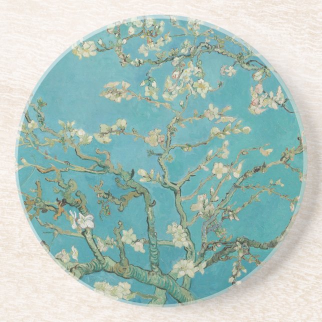 Van Goghs Almond Blossom Sandstein Untersetzer (Vorne)