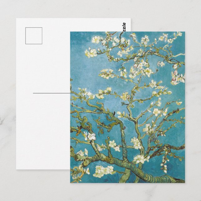 Van Gogh's Almond Blossoms Klassischer Impressioni Postkarte (Vorne/Hinten)
