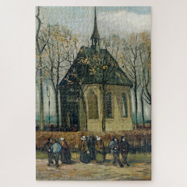 Van Gogh's berühmte Kongregationskirche Puzzle (Vertikal)