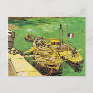 Van Goghs berühmtes Gemälde, Rhone Boats, 1888 Postkarte