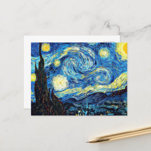 Van Gogh's berühmtes Gemälde, Starry Night, Feiertagspostkarte