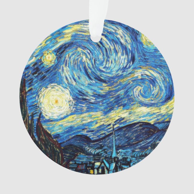 Van Gogh's berühmtes Gemälde, Starry Night Ornament (Vorderseite)