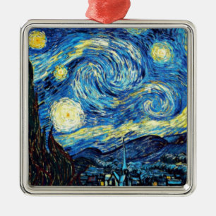Van Gogh's berühmtes Gemälde, Starry Night Ornament Aus Metall