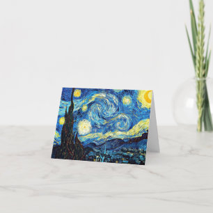 Van Goghs berühmtes Gemälde, Sternennacht Dankeskarte