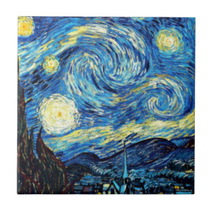 Van Goghs berühmtes Gemälde, Sternennacht Fliese