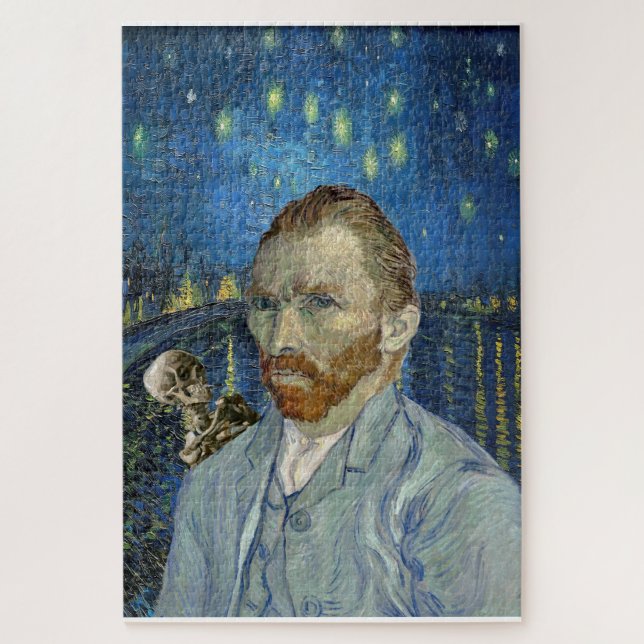 Van Gogh's berühmtes Paiting Skeleton Portrait Sta Puzzle (Vertikal)