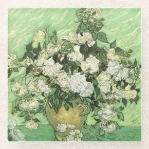 Van Gogh's Blume in Vase Glasuntersetzer