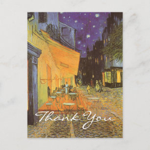 Van Gogh's Cafe Terrace at Night Postkarte