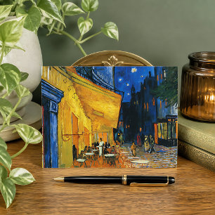 Van Goghs Café-Terrasse bei Nacht Postkarte