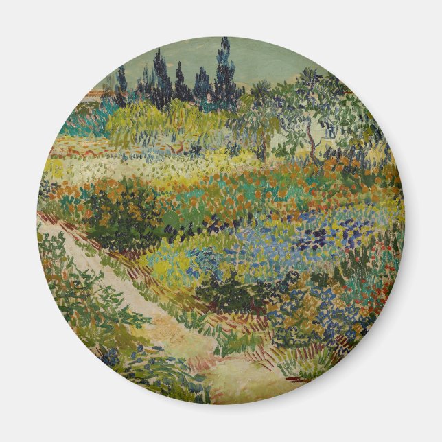 Van Gogh's Classic Painting Garden in Arles Magnet (Vorne)