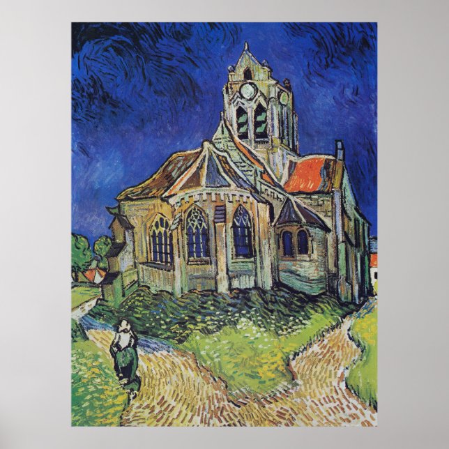 Van Gogh's Die Kirche in Auvers Poster (Vorne)