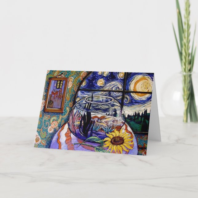Van Gogh's Fishbowl Karte (Vorderseite)