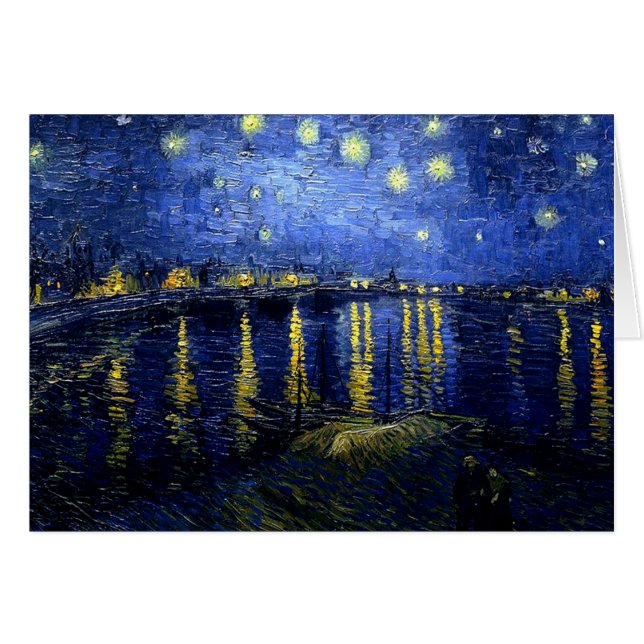 Van Goghs Gemälde, Starry Night über der Rhone (Vorderseite (Horizontal))