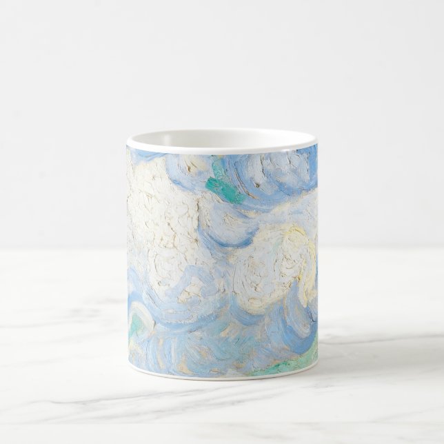 Van Goghs Himmelshintergrund Kaffeetasse (Mittel)