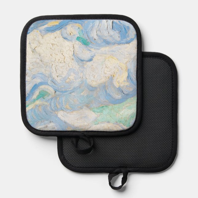 Van Goghs Himmelshintergrund Topflappen (Vorderseite/Rückseite)