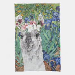 Van Gogh's Ire und der Extravagante Llama Geschirrtuch