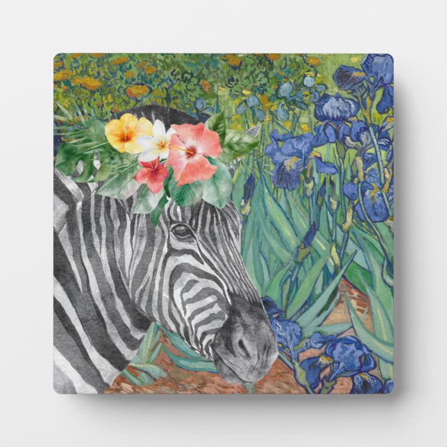 Van Gogh's Ire und Extravagantes Zebra Fotoplatte (Vorderseite)