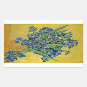 Van Gogh's Iris Rechteckiger Aufkleber