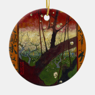 Van Gogh's Japonaiserie nach Hiroshige Keramik Ornament