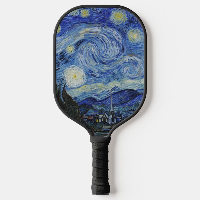 Van Gogh's klassische Malerei The Starry Night Pickleball Schläger (Vorderseite)