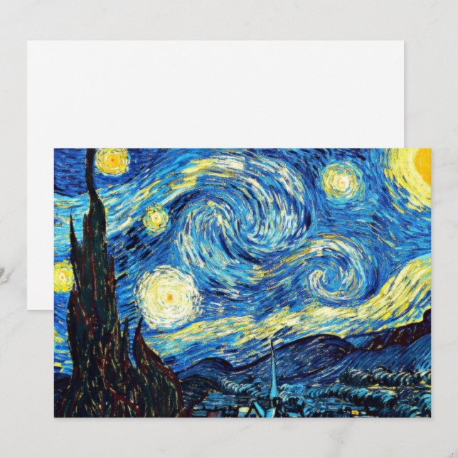 Van Goghs Kunstwerk, Sternennacht, (Vorne/Hinten)