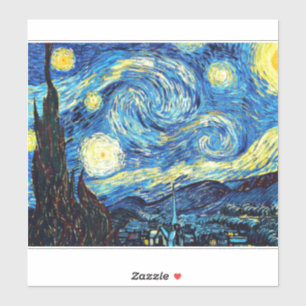 Van Goghs Kunstwerk, Sternennacht, Aufkleber