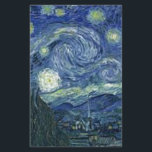 Van Goghs Nacht Briefpapier<br><div class="desc">From the time of his kommt in Arles, 8. Februar 1888, Van Gogh was constantly preoccupy with the representation of night effects. In April 1888, he wroto his brother Theo: "I need a starry night with cypresses or maybe above a field of ripe wheat." In June, he confided to the...</div>