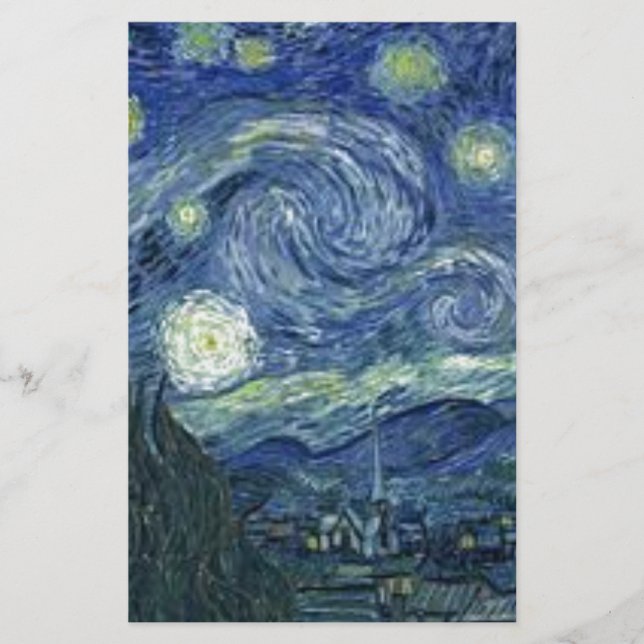 Van Goghs Nacht Briefpapier (Vorderseite)
