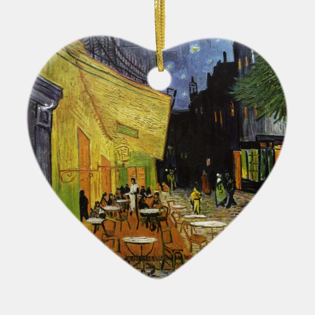 Van Gogh's Night Cafe Keramikornament (Vorne)