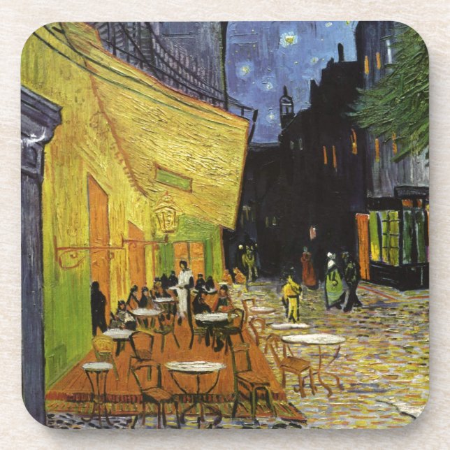 Van Gogh's Night Cafe Untersetzer (Vorderseite)