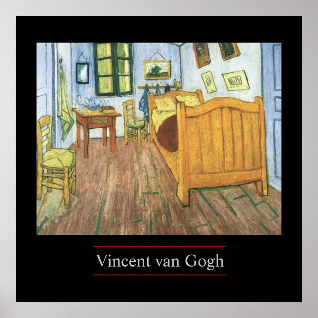 Van Gogh's Schlafzimmer in Arles Poster Print (Vorne)