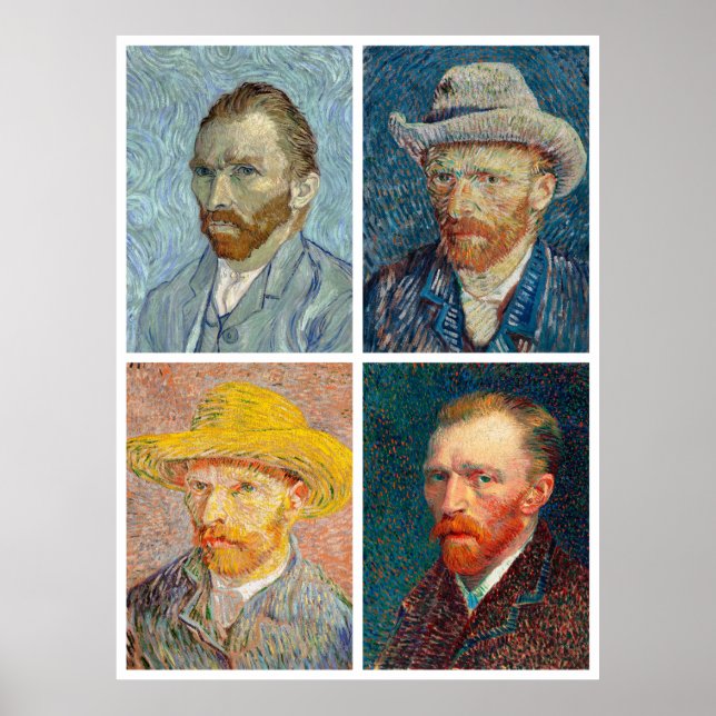 Van Goghs Selbstportraits Poster (Vorne)