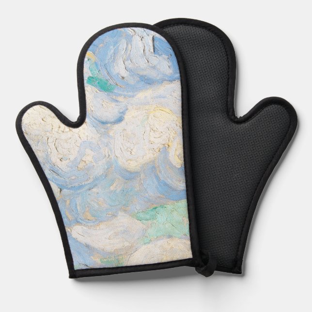 Van Gogh's sky background Ofenhandschuh (Vorderseite/Rückseite)