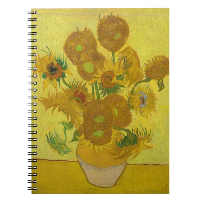 Van Gogh's Sonnenblumen Notizblock (Vorderseite)