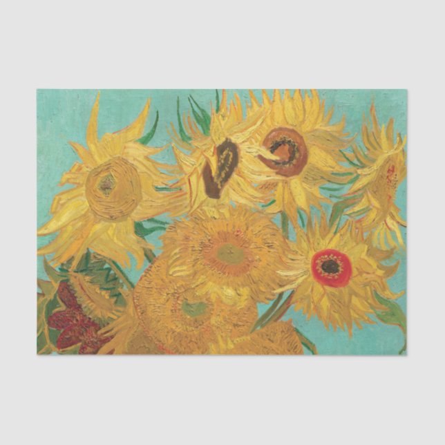 Van Gogh's Sonnenblumen   Seidenpapier (Vorderseite)