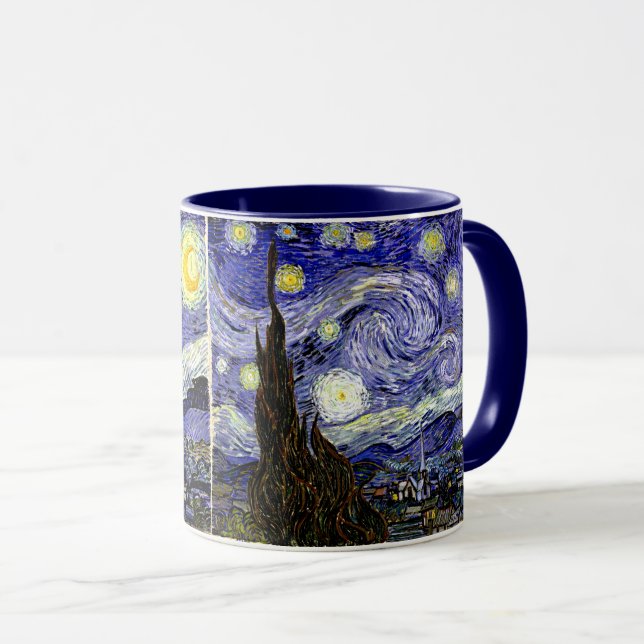 Van Gogh's Starry Night, 1889 Tasse (VorderseiteRechts)