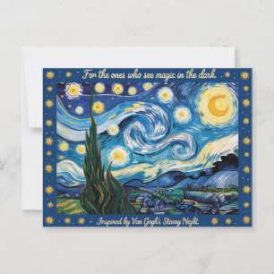 Van Goghs Starry Night Art Inspiriert Postkarte