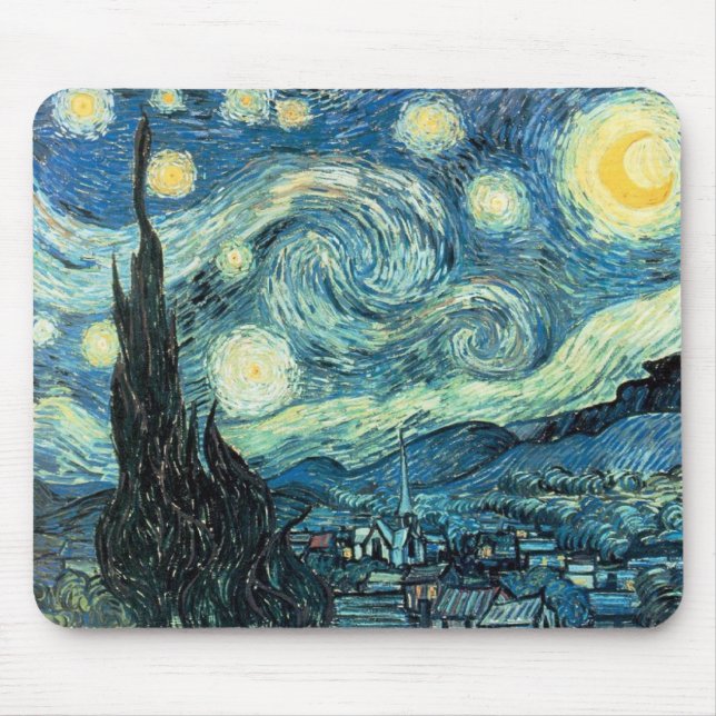 Van Gogh's "Starry Night" Mousepad (Vorne)