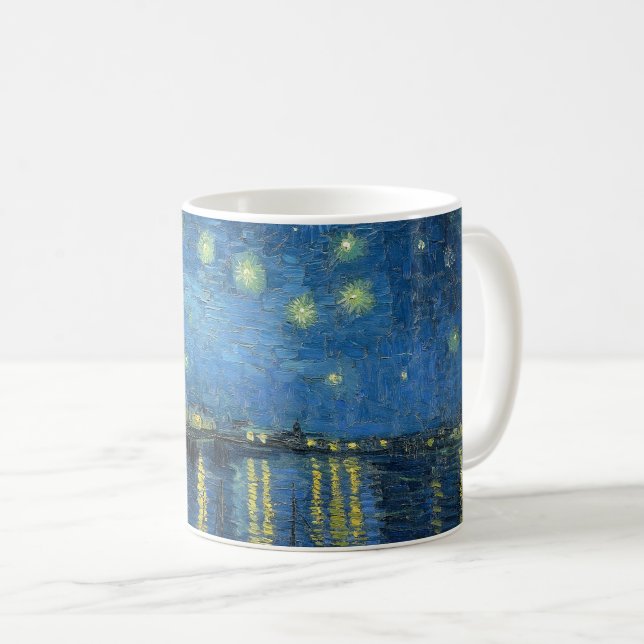 Van Gogh's Starry Night Over the Rhone Kaffeetasse (VorderseiteRechts)