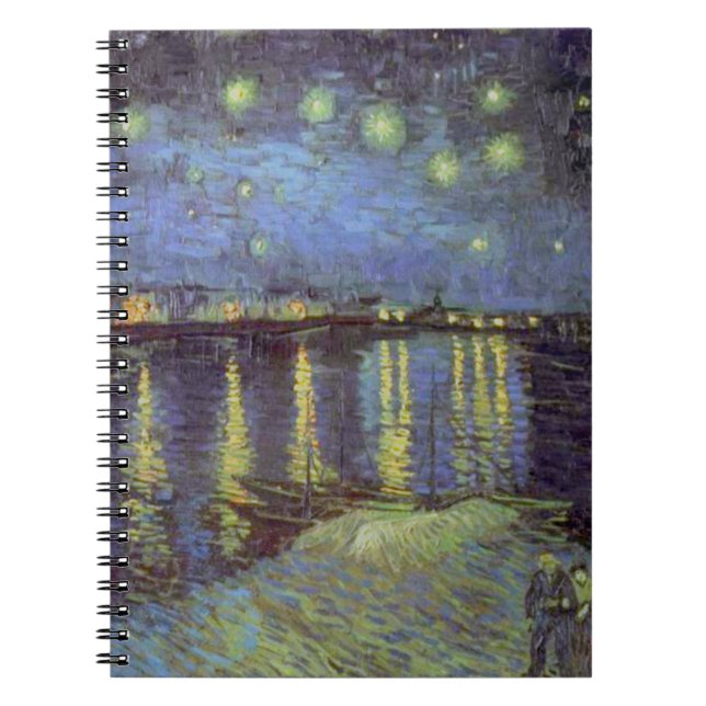 Van Gogh's Starry Night Painting Notizblock (Vorderseite)