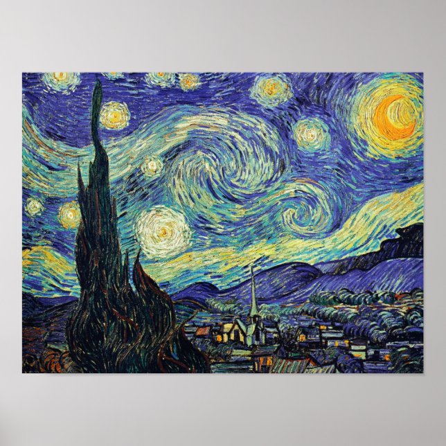 Van Gogh's Starry Night Poster (Vorne)