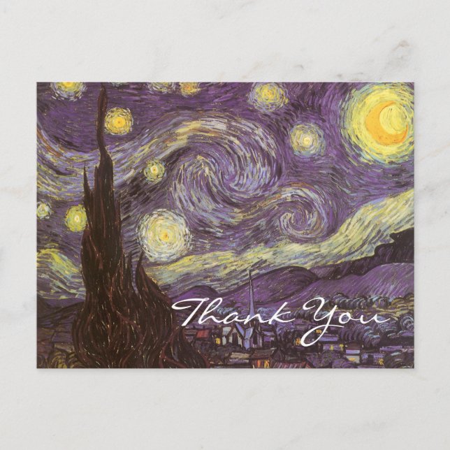 Van Gogh's Starry Night Postkarte (Vorderseite)