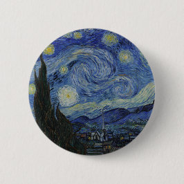 Van Gogh's Starry Night: Whirlwind vom Dreams-Butt Button