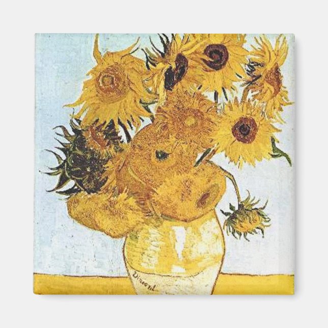 Van Gogh's Sunflowers Magnet (Vorne)