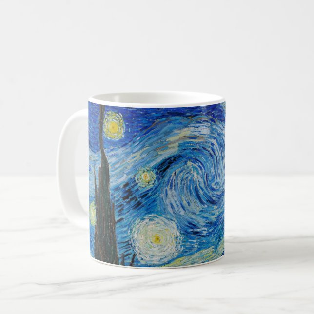 Van Gogh's The Starry Night Kaffeetasse (Vorderseite Links)